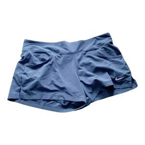 Nike Dri-Fit Activewear Compression Short Black Elastic Waist Low Rise Pull-On L